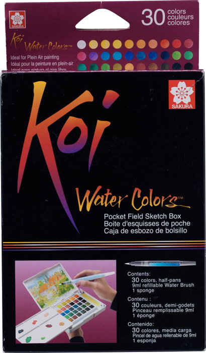 Talens Sakura Koi Water Colors Sketch Box de 30 colores surtidos Talens Sakura Koi Water Colors Sketch Box de 30 colores surtidos